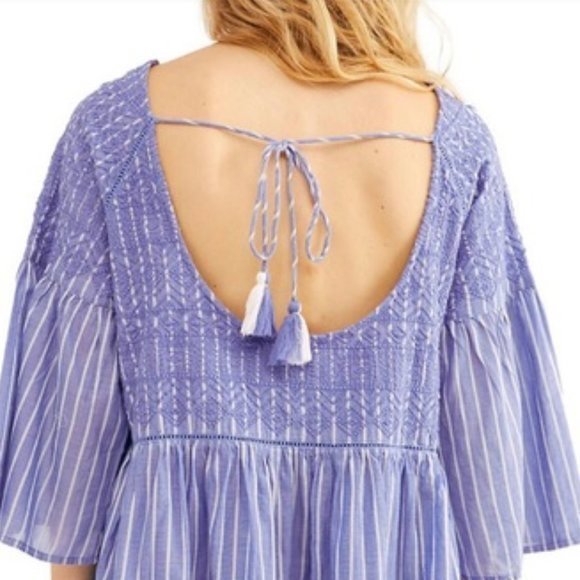 Free People Lola Embroidered Mini Dress. XS - Picture 4 of 13